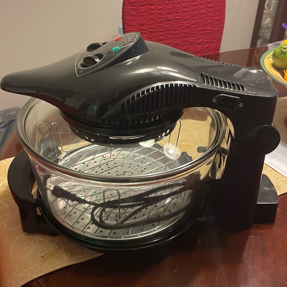 Large glass air fryer